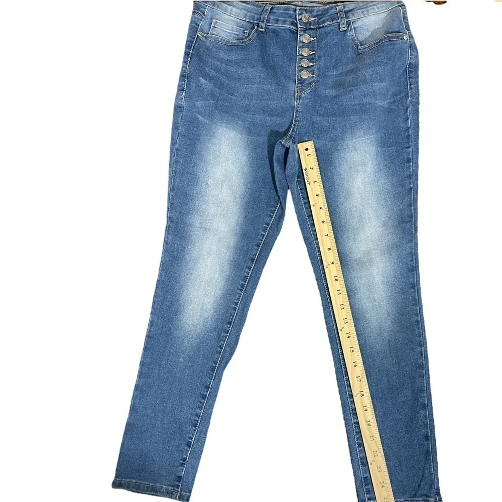 TALA Jeans Distressed High-Waisted Button-Fly With Stretch- Size Women’s 10 - Picture 4 of 7
